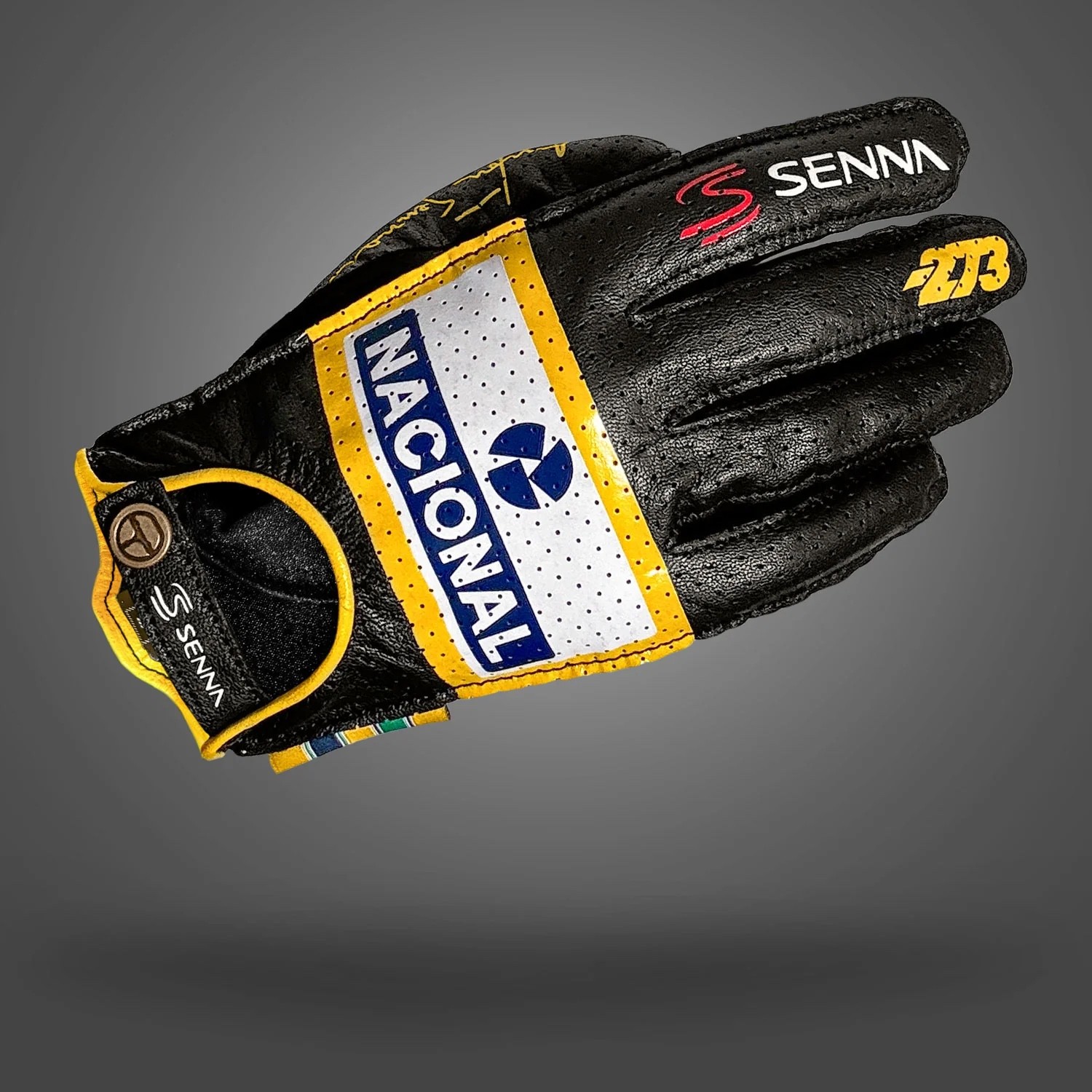 -273  AYRTON SENNA DRIVING GLOVE Black