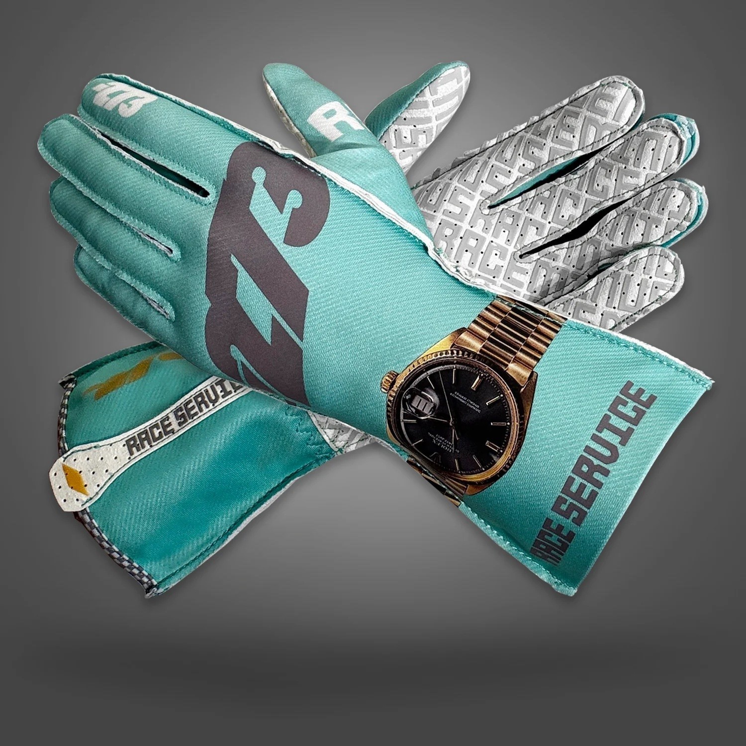 -273 RACE SERVICE AQUA / GREEN Asymmetric