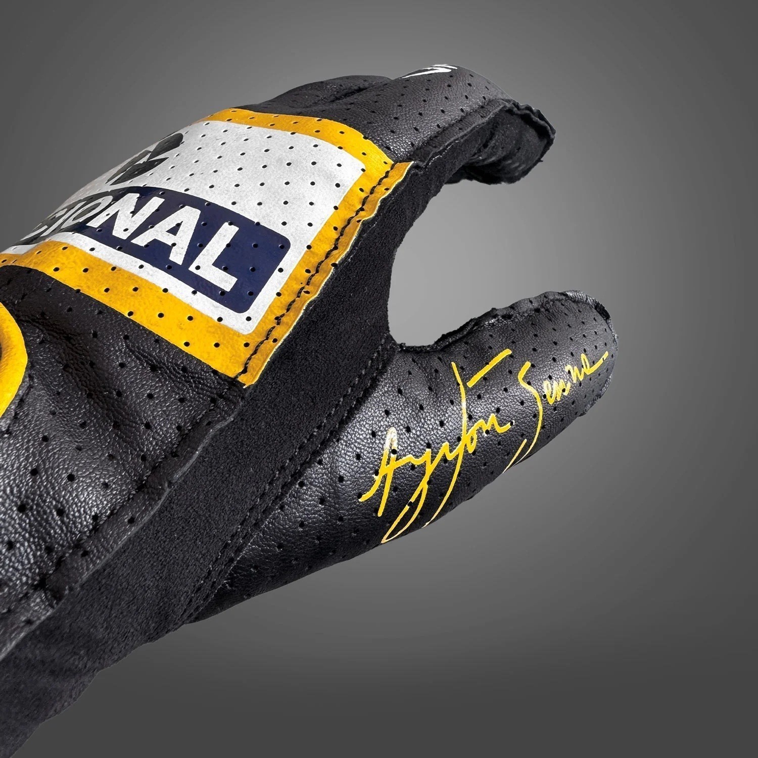 -273  AYRTON SENNA DRIVING GLOVE Black