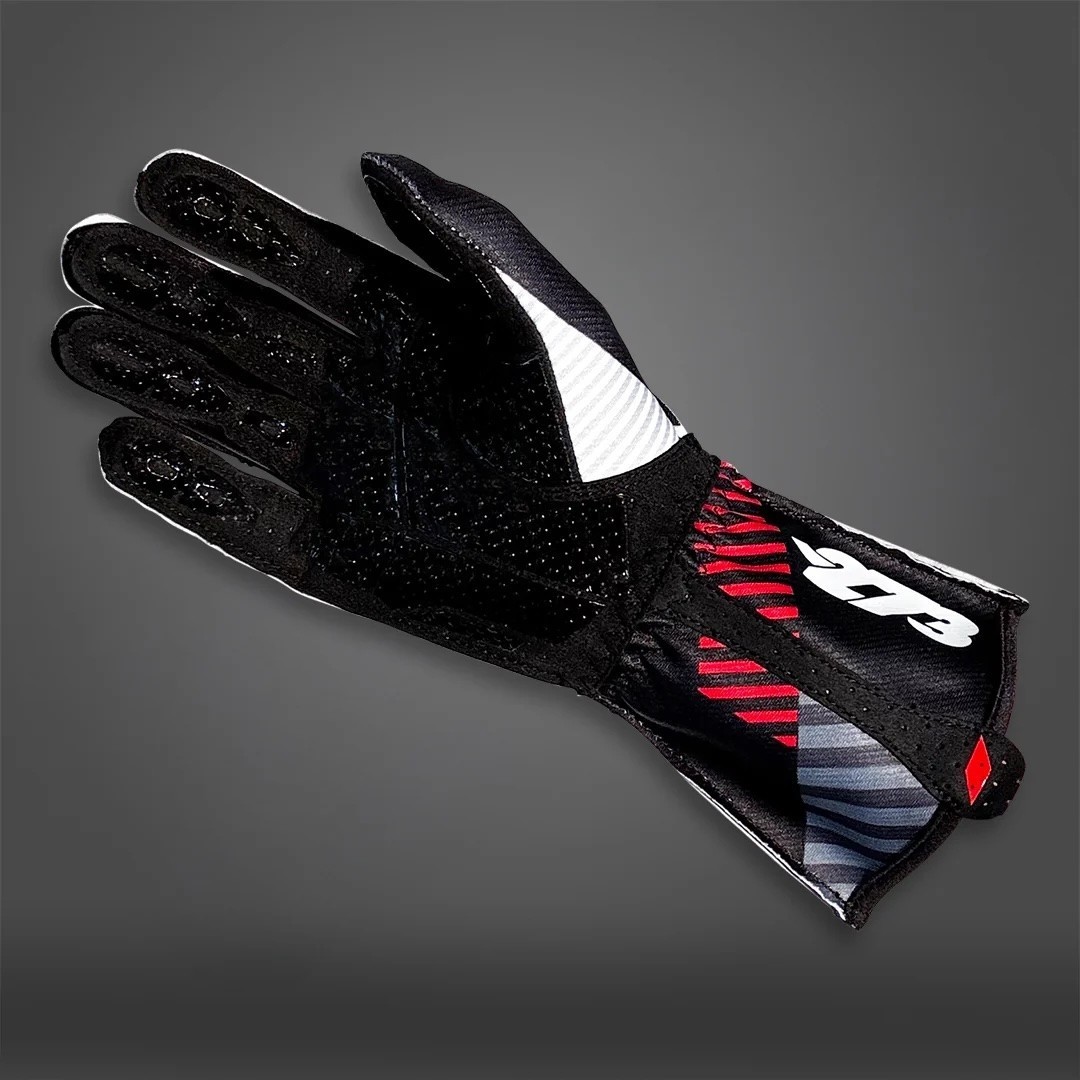 -273 RS273 Black/White/Red (черная ладонь, внешний шов)